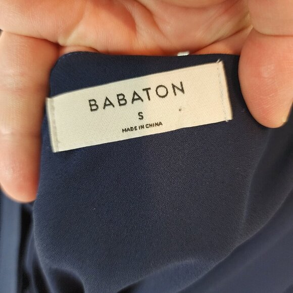 Aritzia Babaton Maximillian Jumpsuit Sleeveless Wide Leg Crop Belted V-neck sz S - Picture 7 of 12